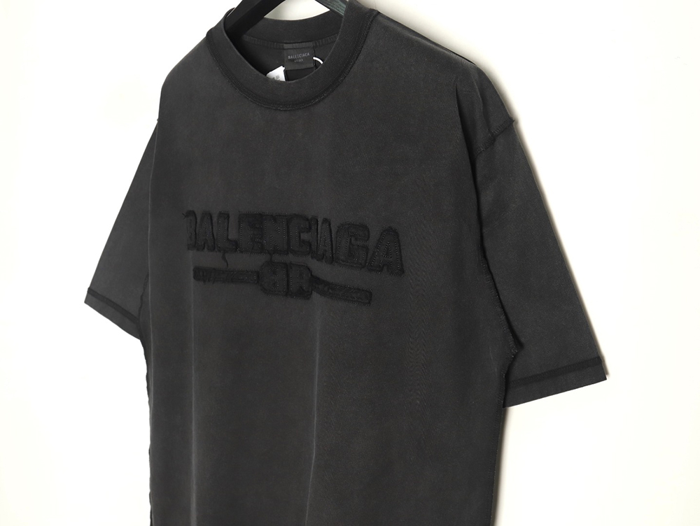Balenciaga chest patch embroidered short-sleeved T-shirt