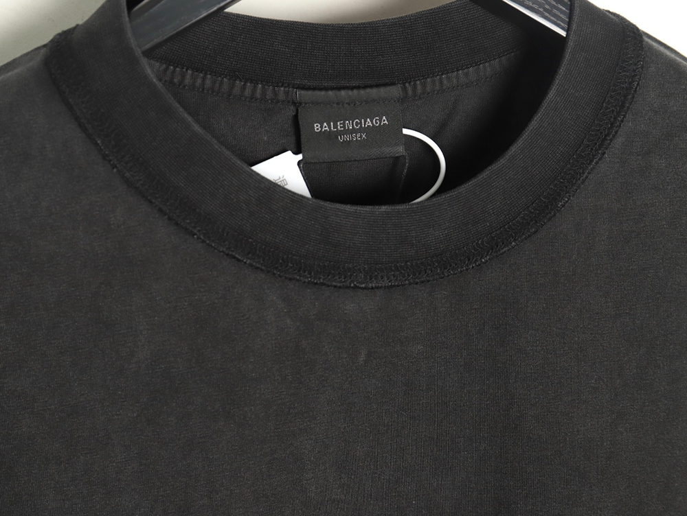 Balenciaga chest patch embroidered short-sleeved T-shirt