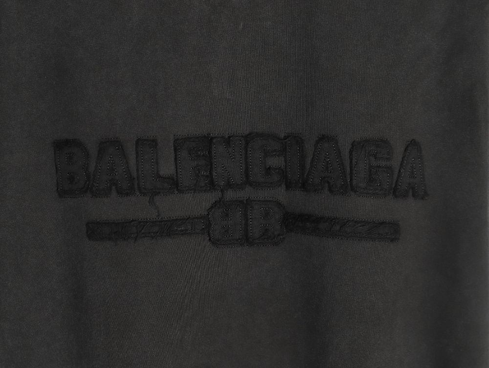 Balenciaga chest patch embroidered short-sleeved T-shirt