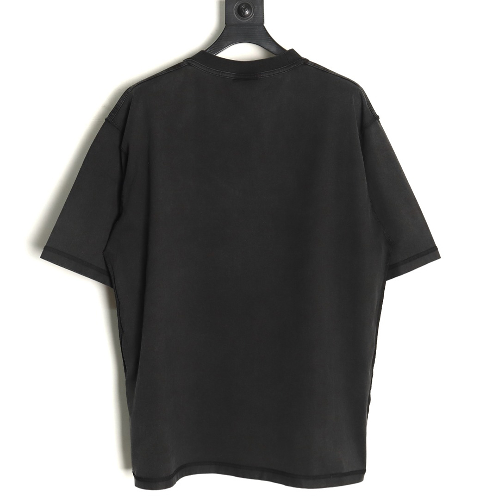 Balenciaga chest patch embroidered short-sleeved T-shirt