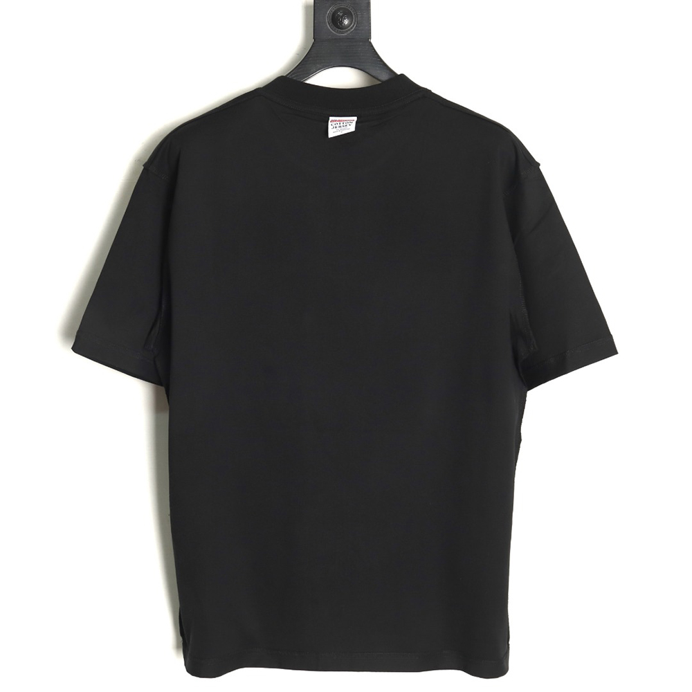 Balenciaga Chest Lettering Logo Embroidered Short Sleeve T-Shirt