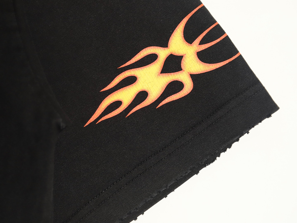 Balenciaga flame print short sleeve T-shirt TSK1