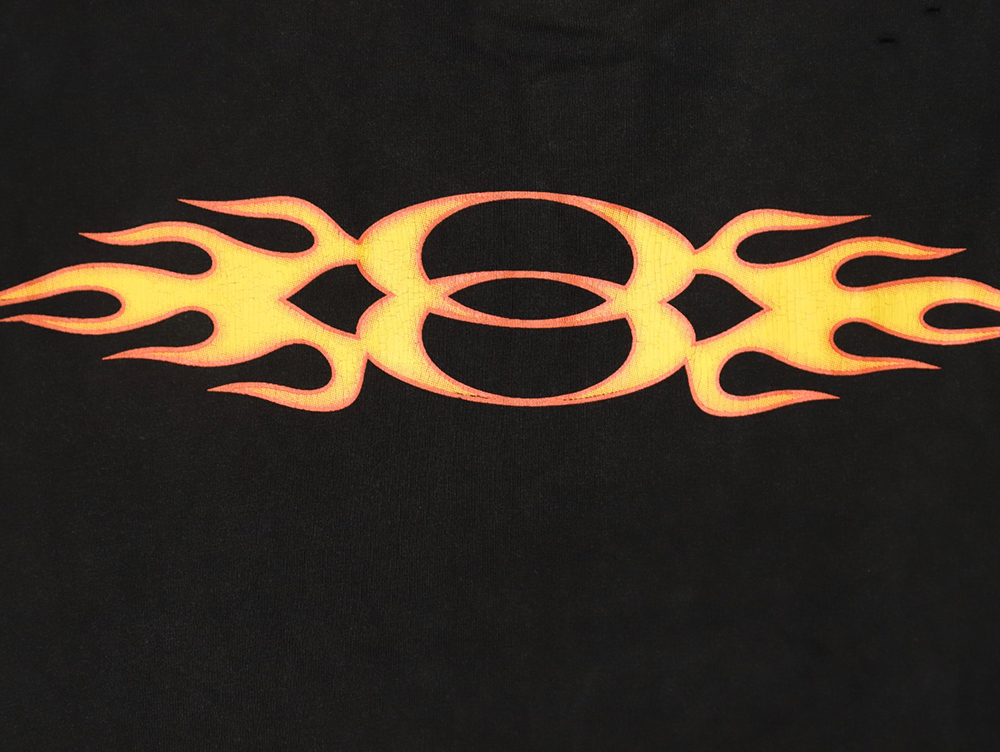 Balenciaga flame print short sleeve T-shirt TSK1