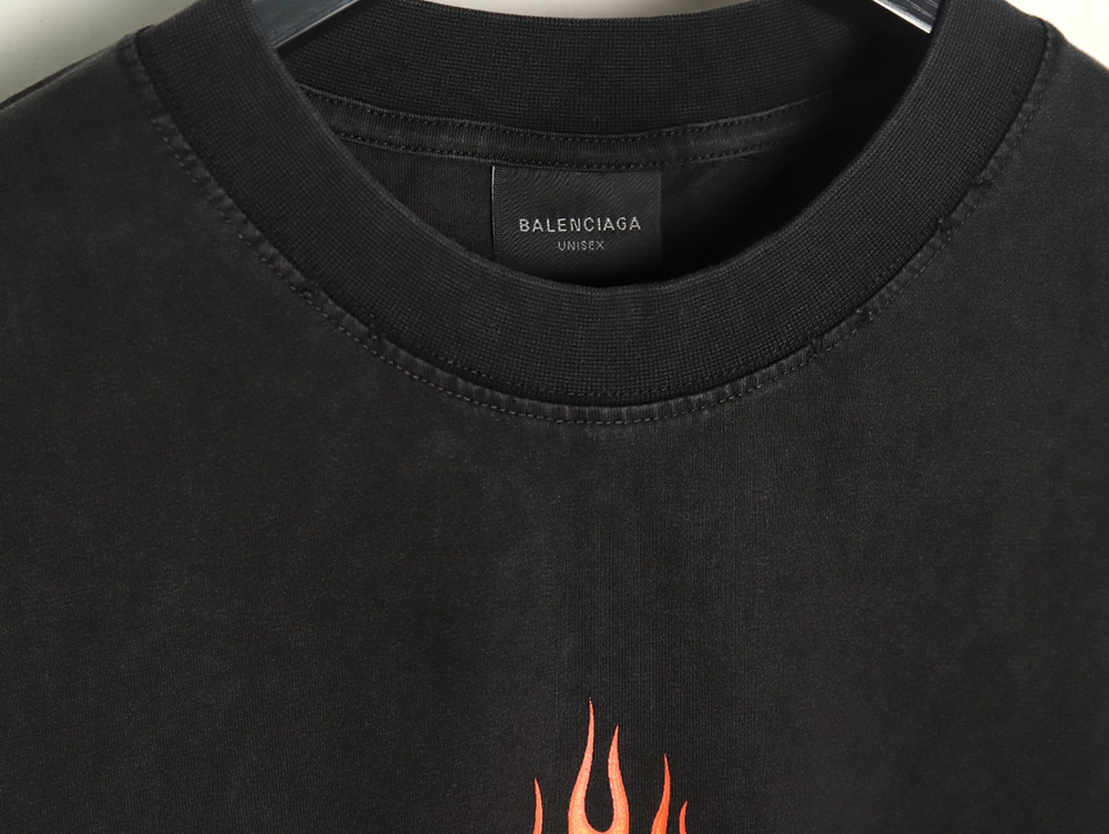 Balenciaga flame print short sleeve T-shirt TSK1