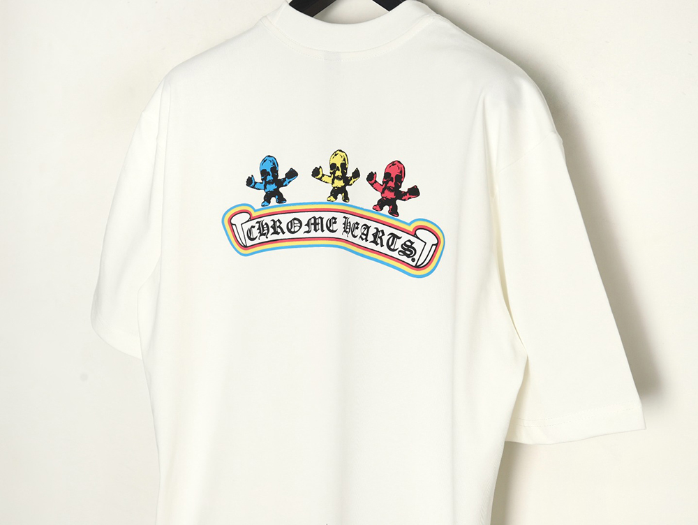 Chrome Hearts Skull Cartoon Short Sleeve T-Shirt