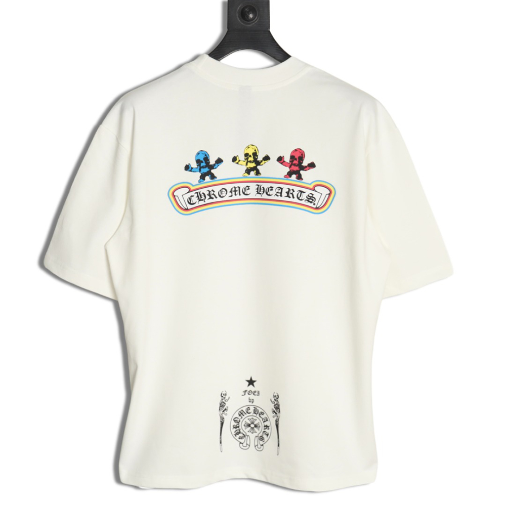 Chrome Hearts Skull Cartoon Short Sleeve T-Shirt