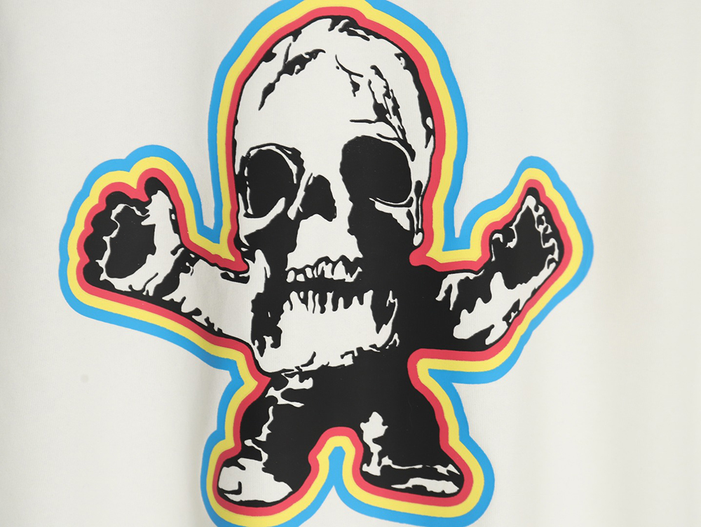 Chrome Hearts Skull Cartoon Short Sleeve T-Shirt