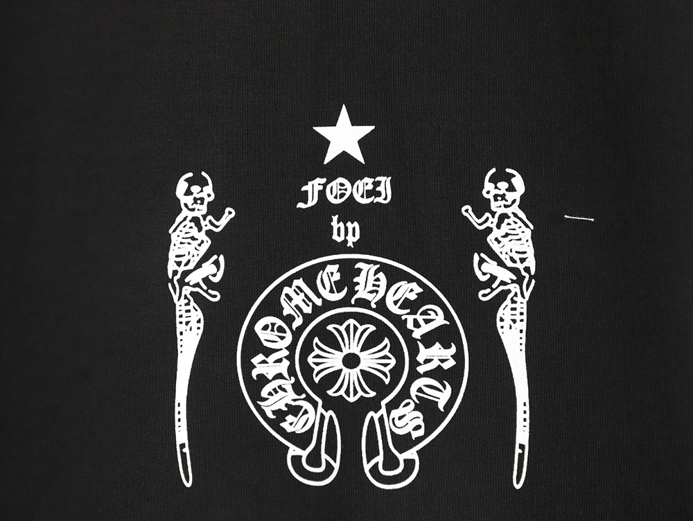Chrome Hearts Skull Cartoon Short Sleeve T-Shirt TSK1