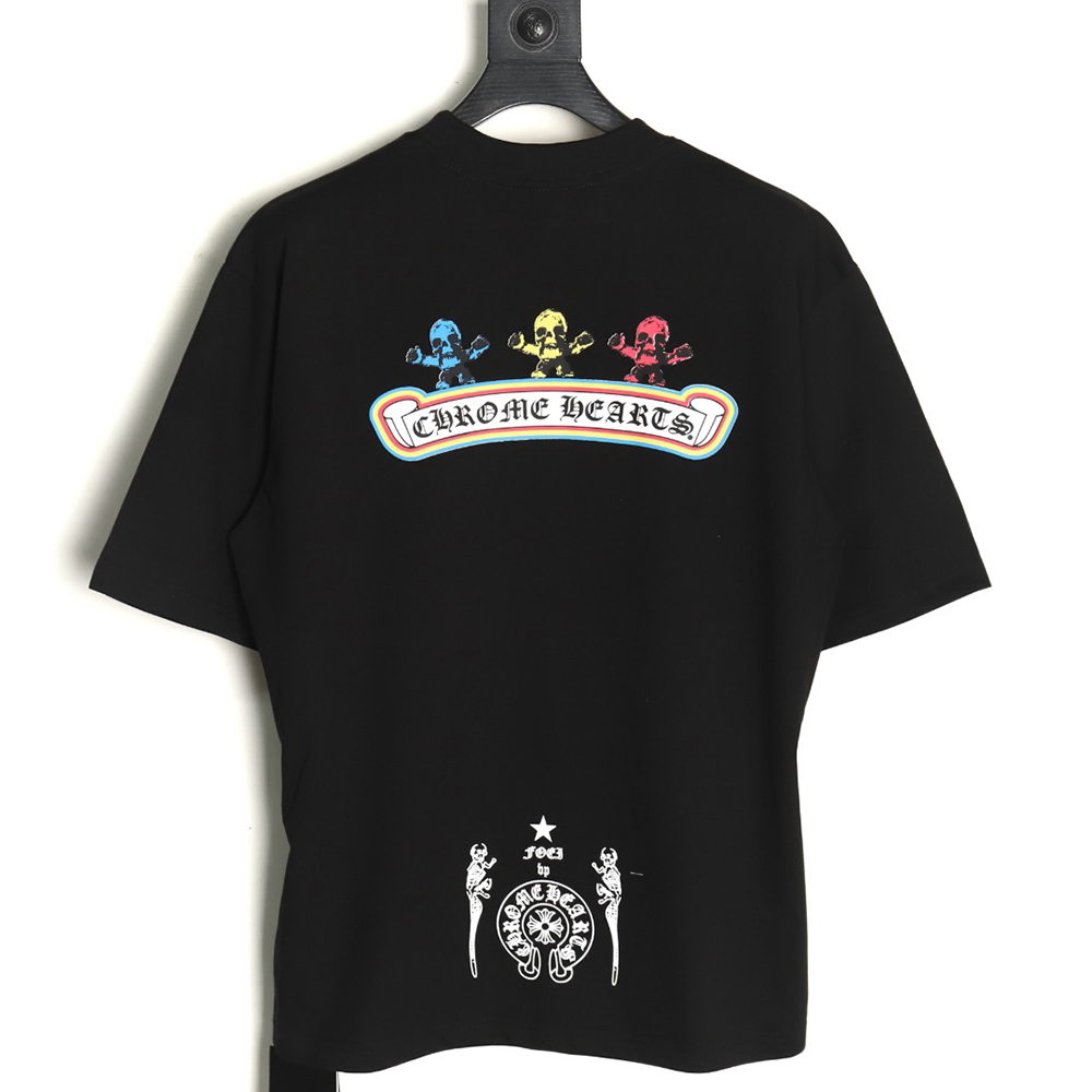 Chrome Hearts Skull Cartoon Short Sleeve T-Shirt TSK1