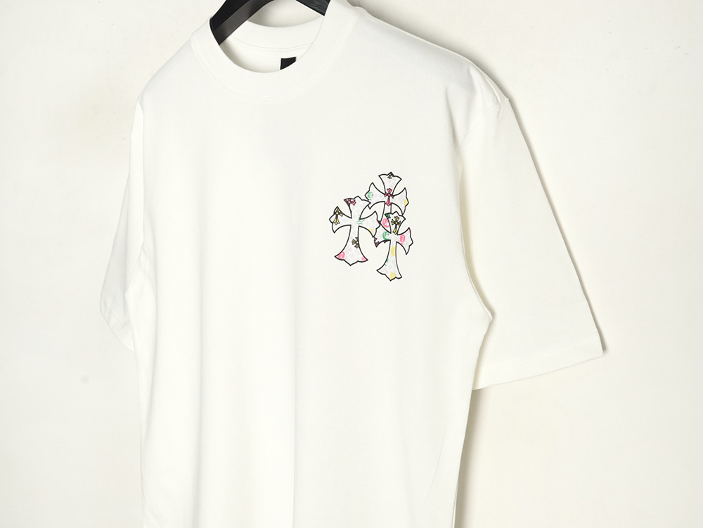 Chrome Hearts Sanskrit cross embroidered T-shirt