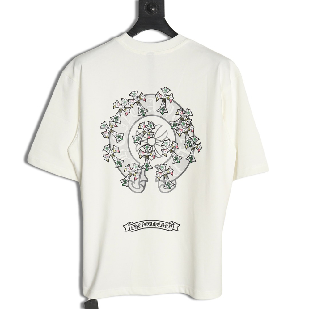 Chrome Hearts Sanskrit cross embroidered T-shirt