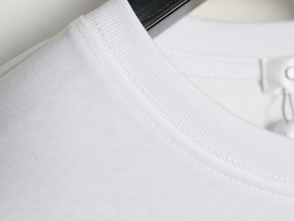 Dior Letter Patch Embroidered Short Sleeve T-Shirt
