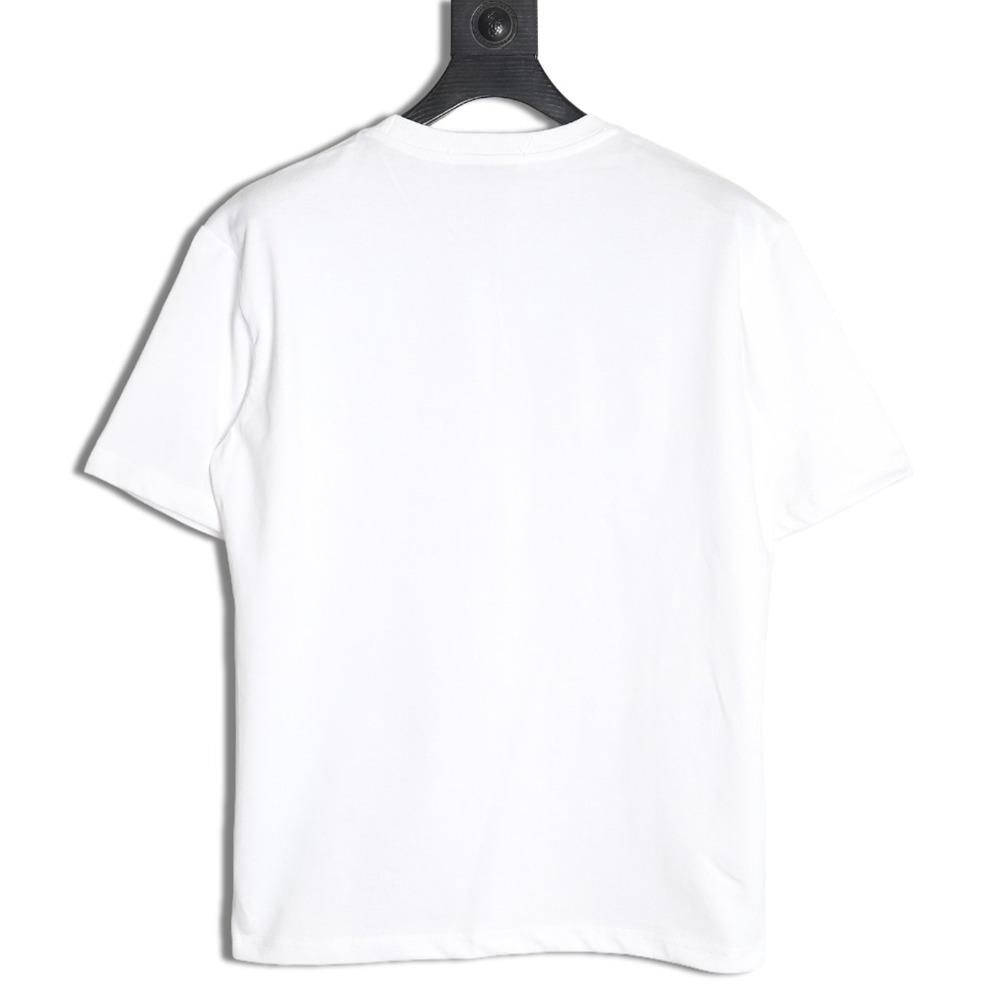 Dior Letter Patch Embroidered Short Sleeve T-Shirt