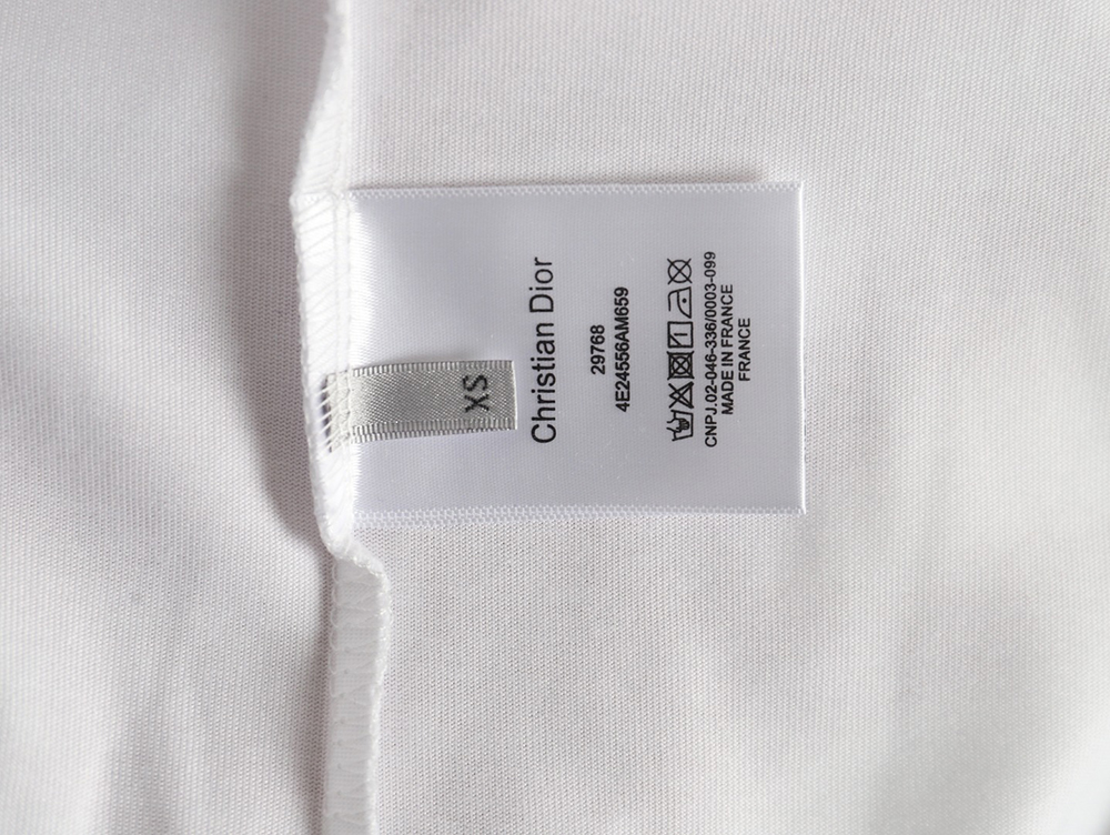 Dior Letter Patch Embroidered Short Sleeve T-Shirt