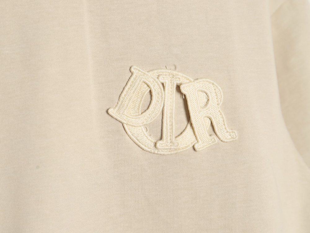 Dior Letter Patch Embroidered Short Sleeve T-Shirt TSK1