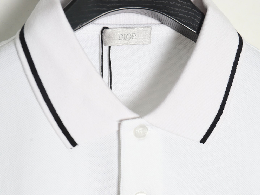 Dior little bee embroidered LOGO short-sleeved POLO shirt