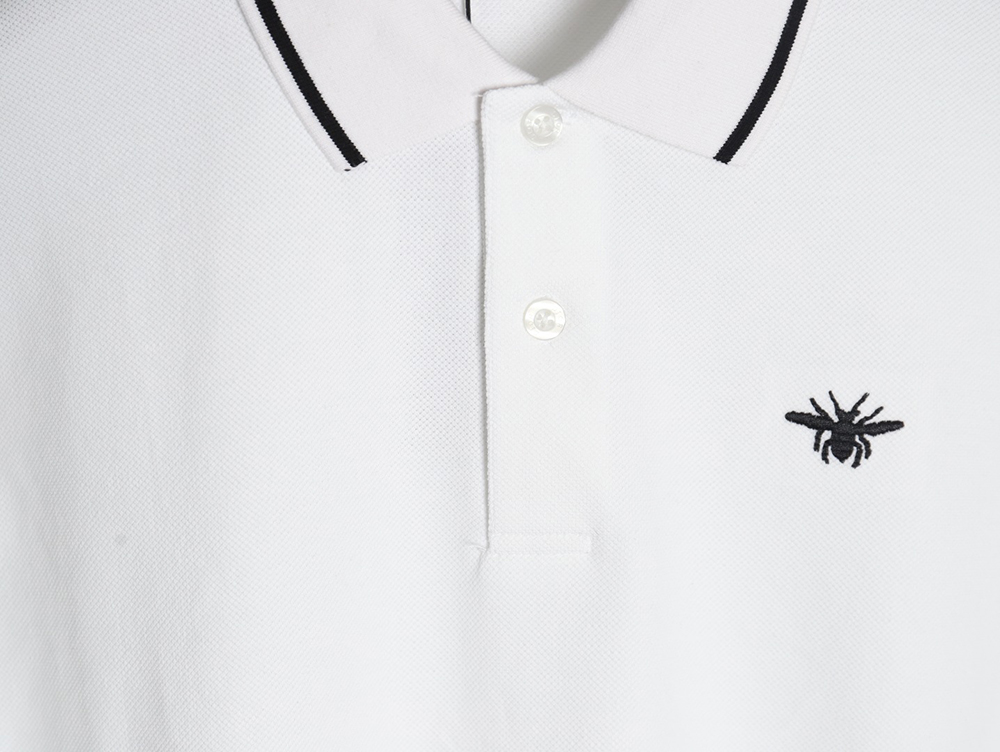 Dior little bee embroidered LOGO short-sleeved POLO shirt