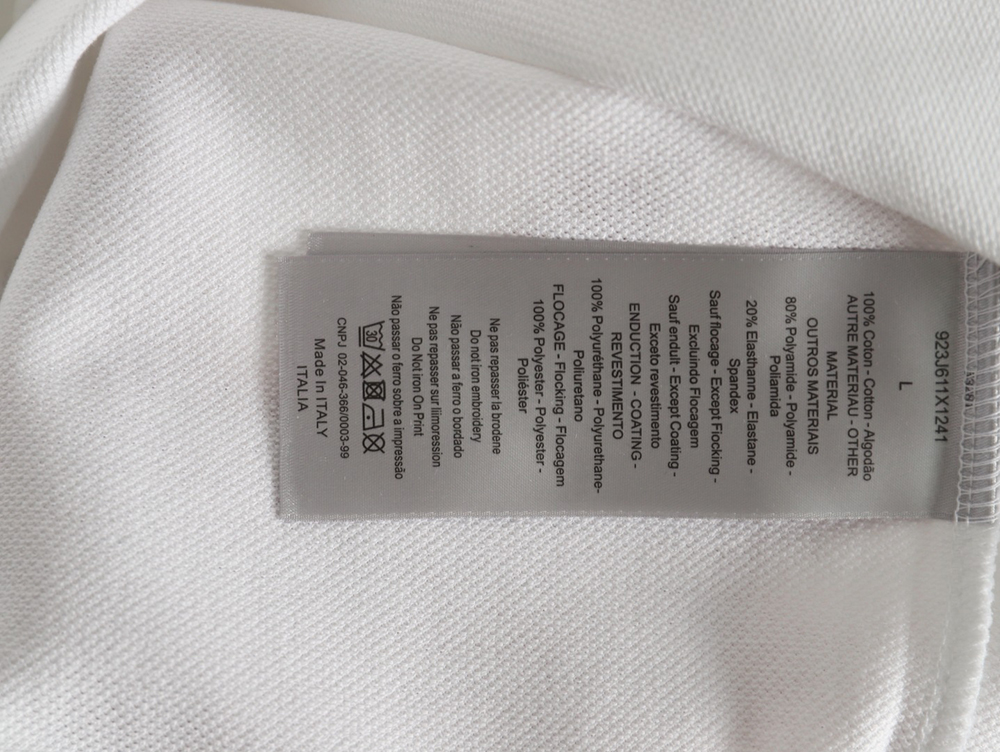 Dior little bee embroidered LOGO short-sleeved POLO shirt