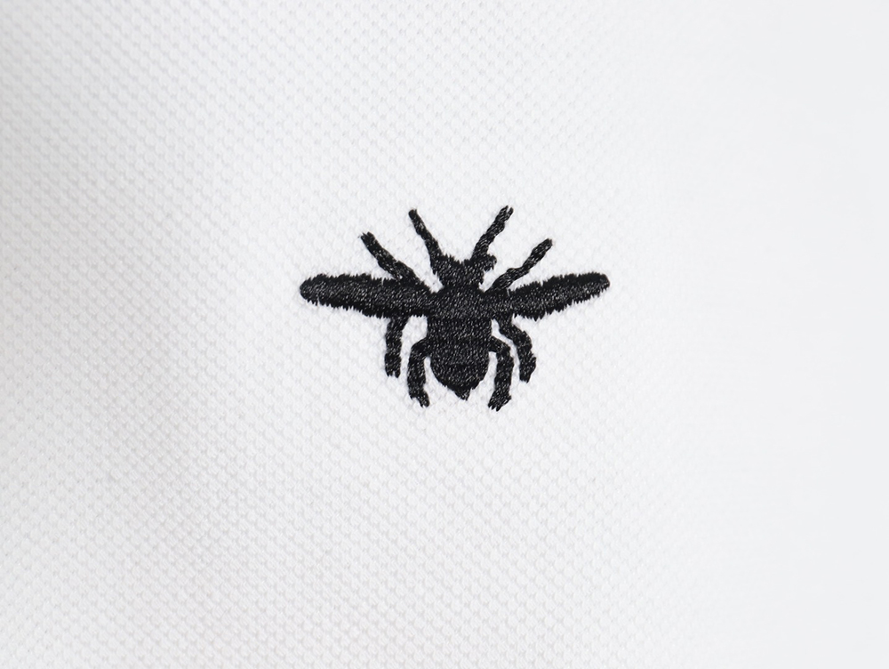 Dior little bee embroidered LOGO short-sleeved POLO shirt