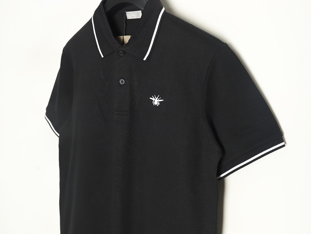 Dior little bee embroidered LOGO short-sleeved POLO shirt TSK1