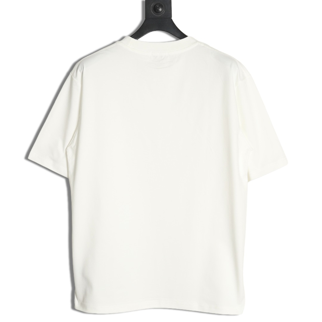 Dior bee embroidered logo short sleeve T-shirt