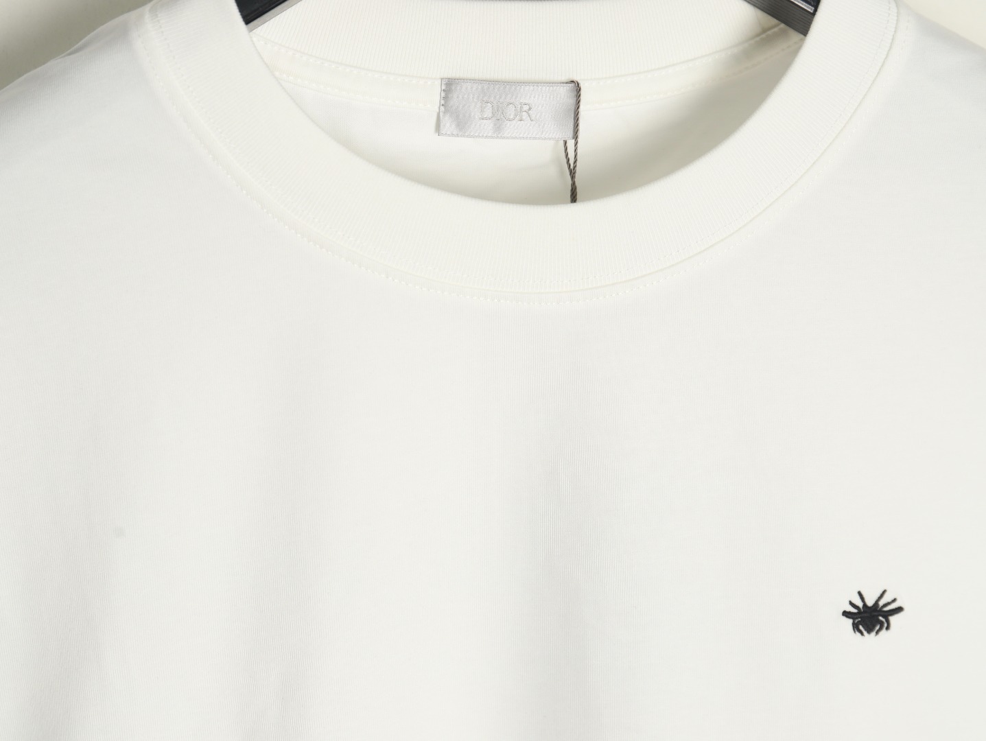 Dior bee embroidered logo short sleeve T-shirt