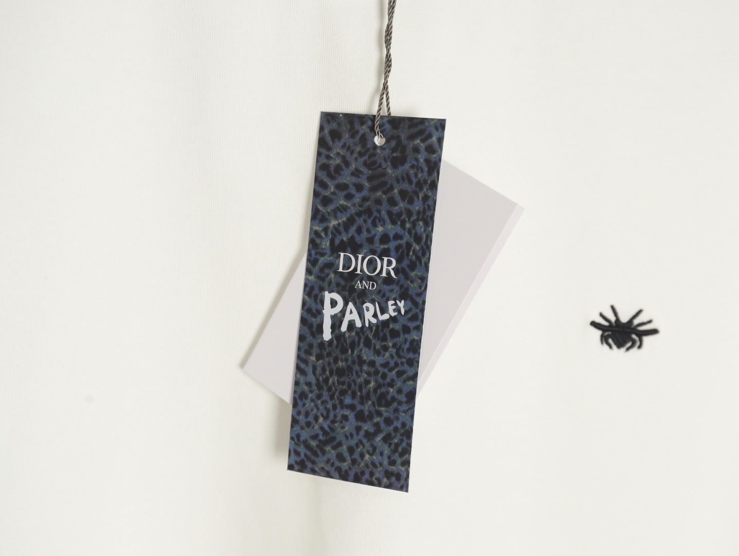 Dior bee embroidered logo short sleeve T-shirt