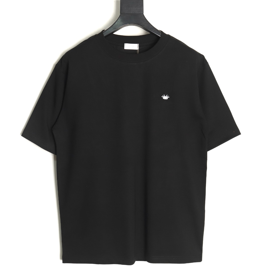 Dior bee embroidered logo short sleeve T-shirt TSK1