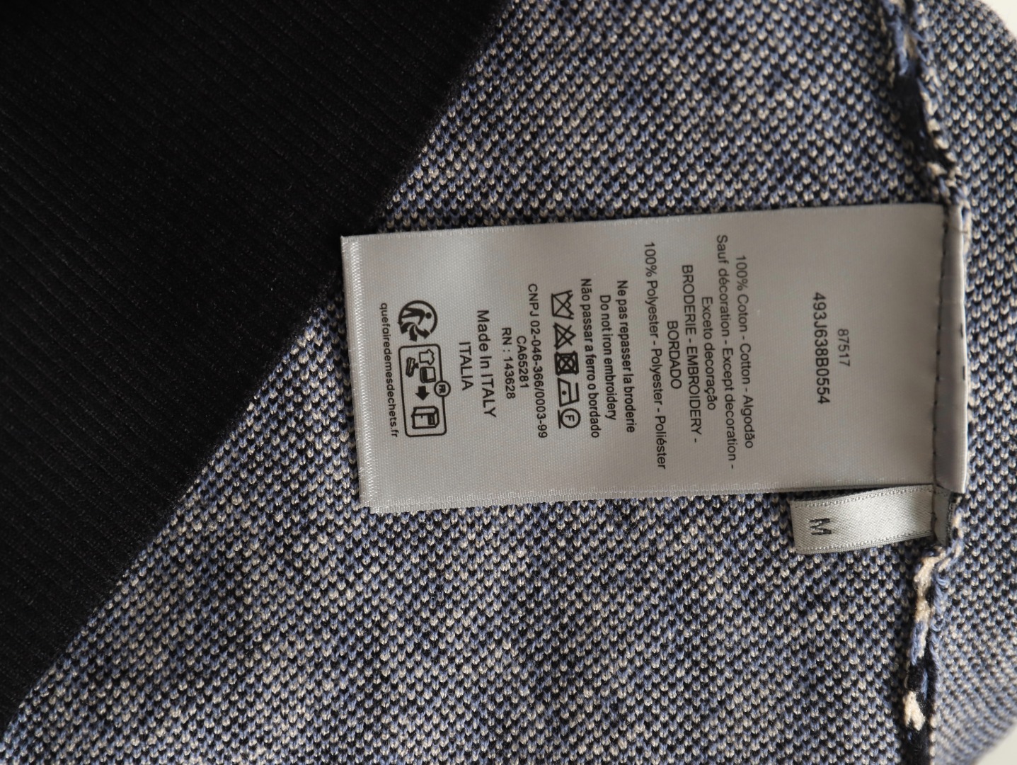 Dior classic monogram jacquard knitted Polo short sleeve