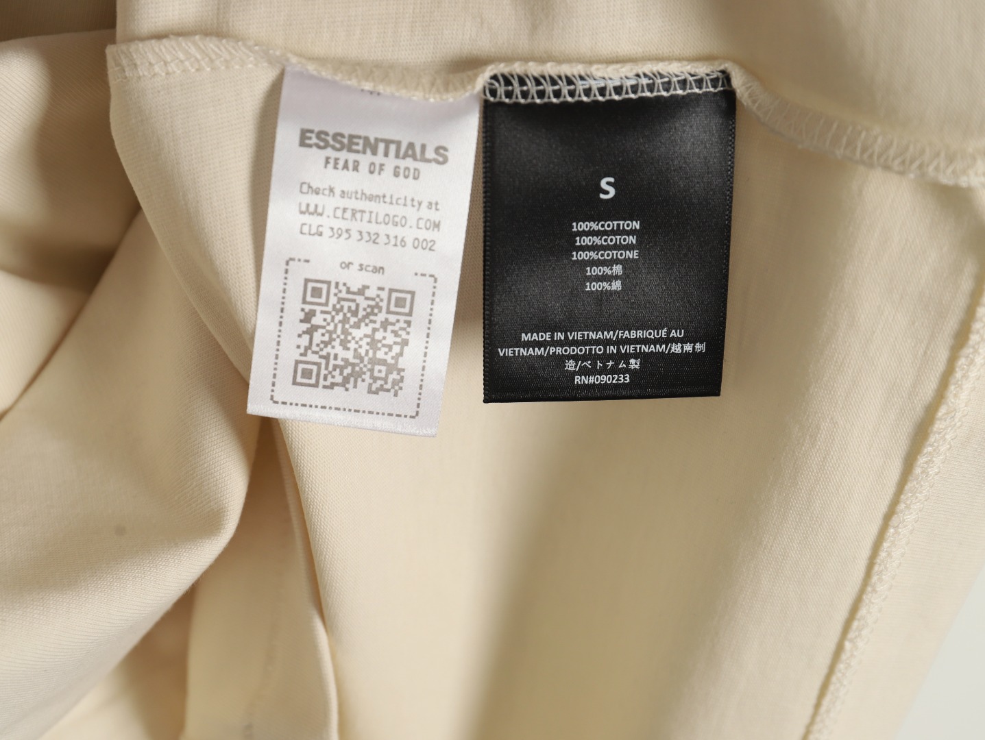 Fear Of God chest arc print short sleeves TSK1