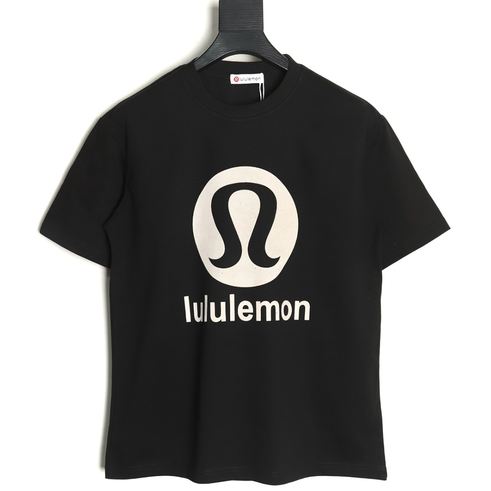 Lululemon Letter Logo Flocked Short Sleeve T-Shirt