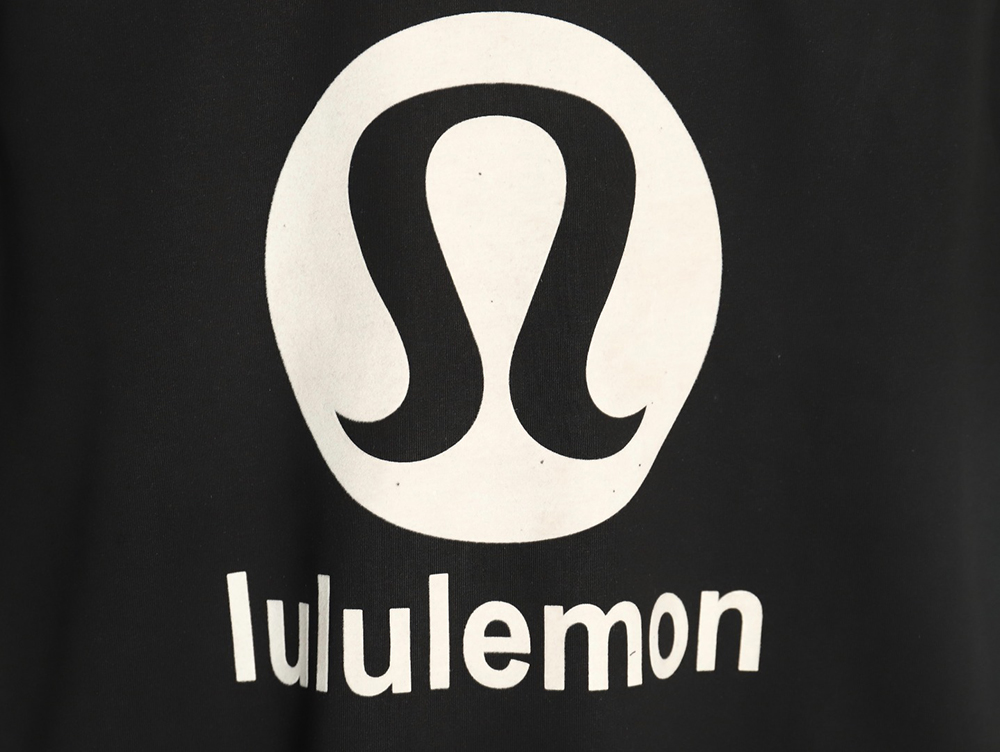 Lululemon Letter Logo Flocked Short Sleeve T-Shirt