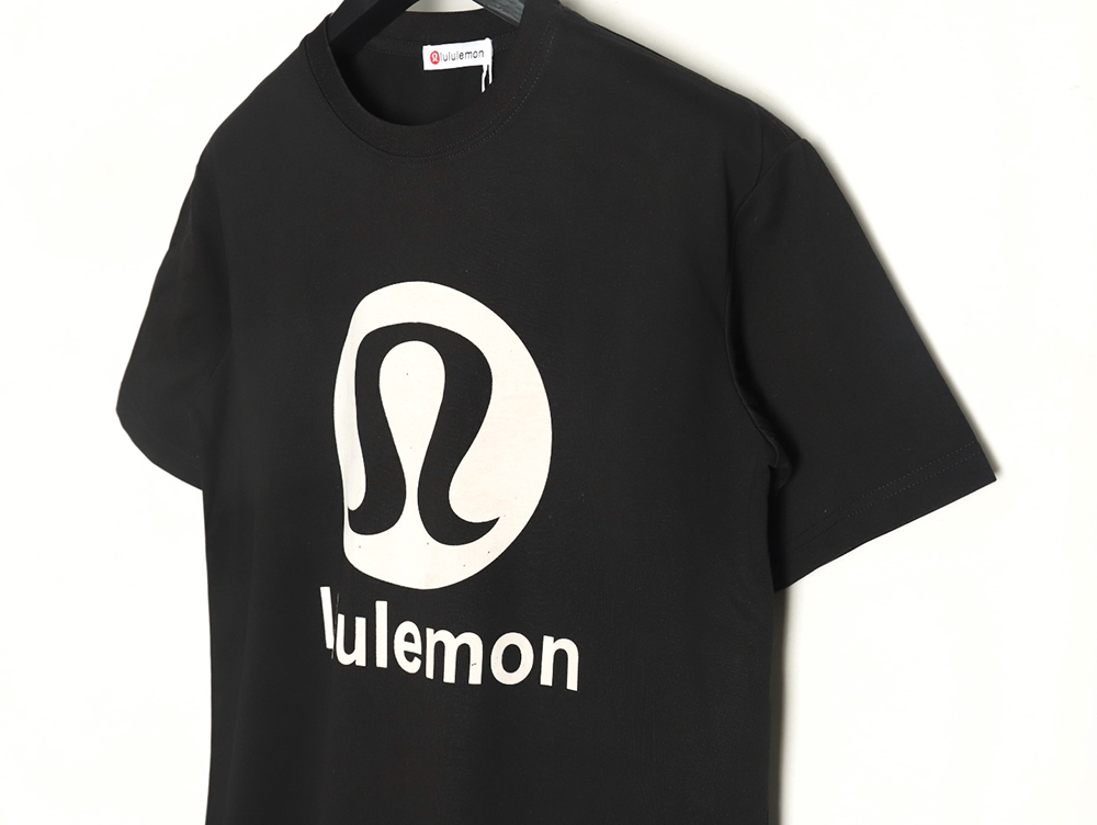 Lululemon Letter Logo Flocked Short Sleeve T-Shirt