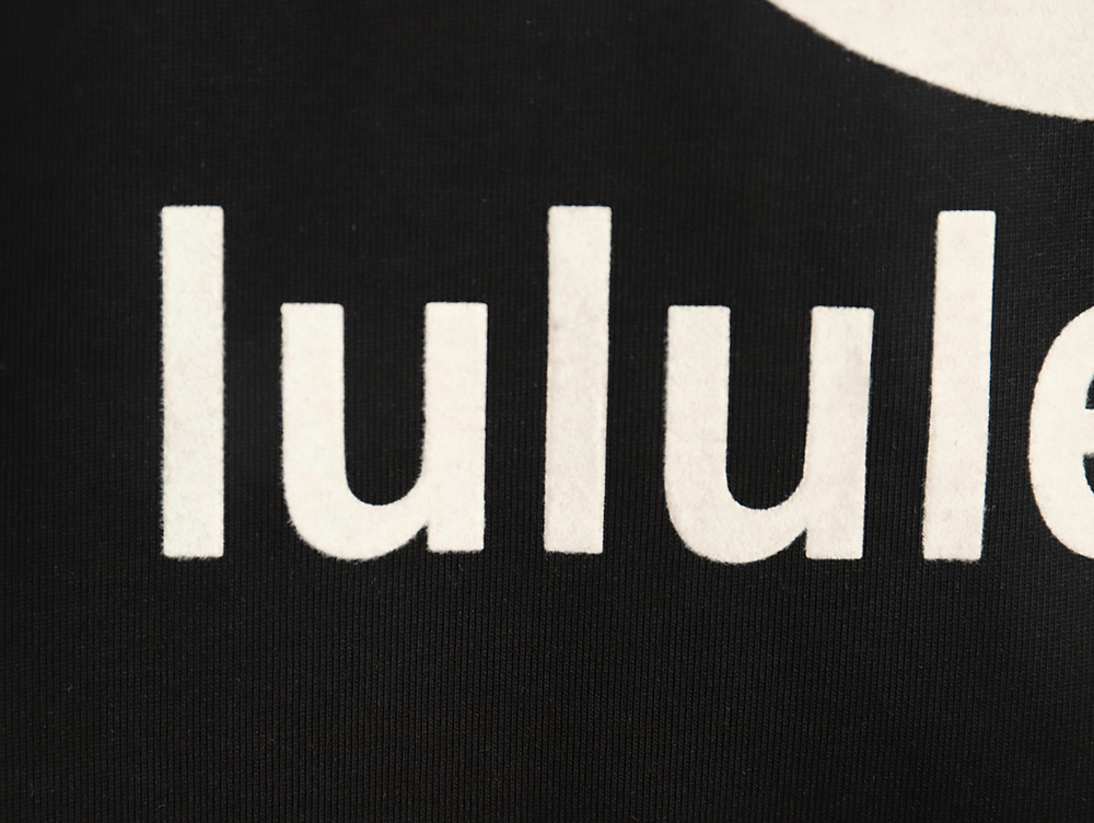 Lululemon Letter Logo Flocked Short Sleeve T-Shirt