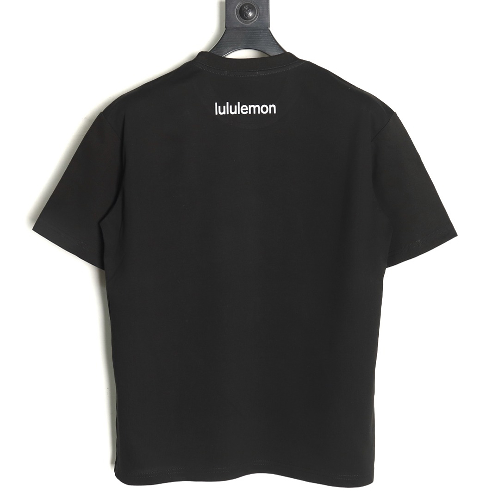 Lululemon Letter Logo Flocked Short Sleeve T-Shirt
