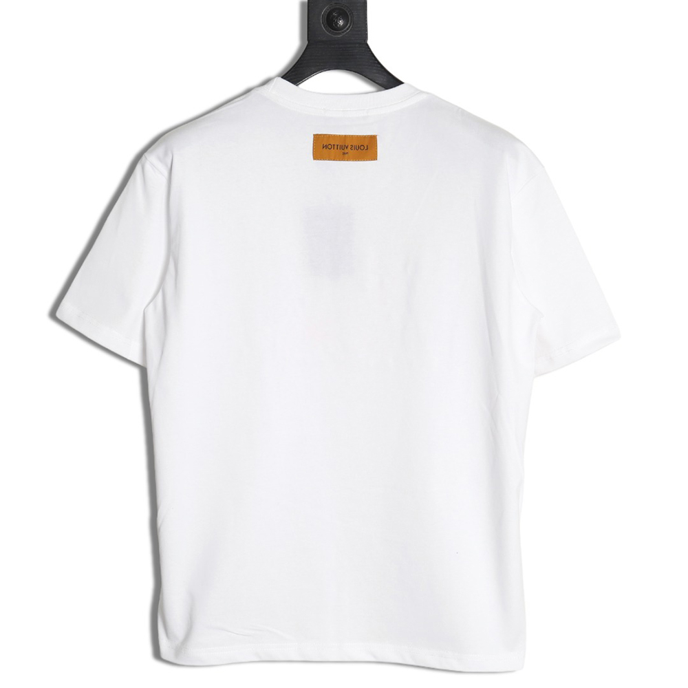 Louis Vuitton Pearl Slogan Print Short Sleeves