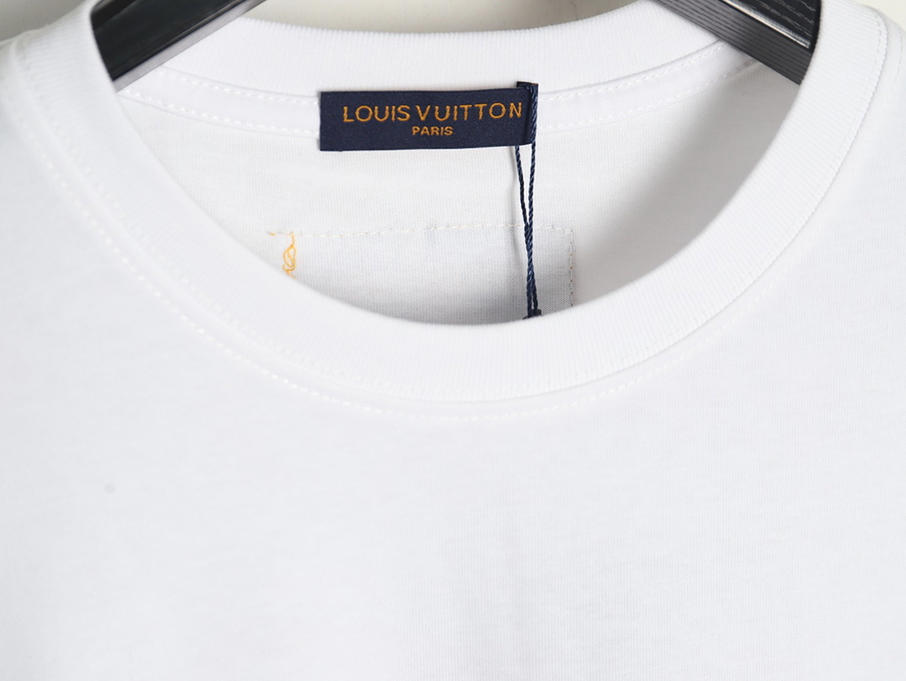 Louis Vuitton Pearl Slogan Print Short Sleeves