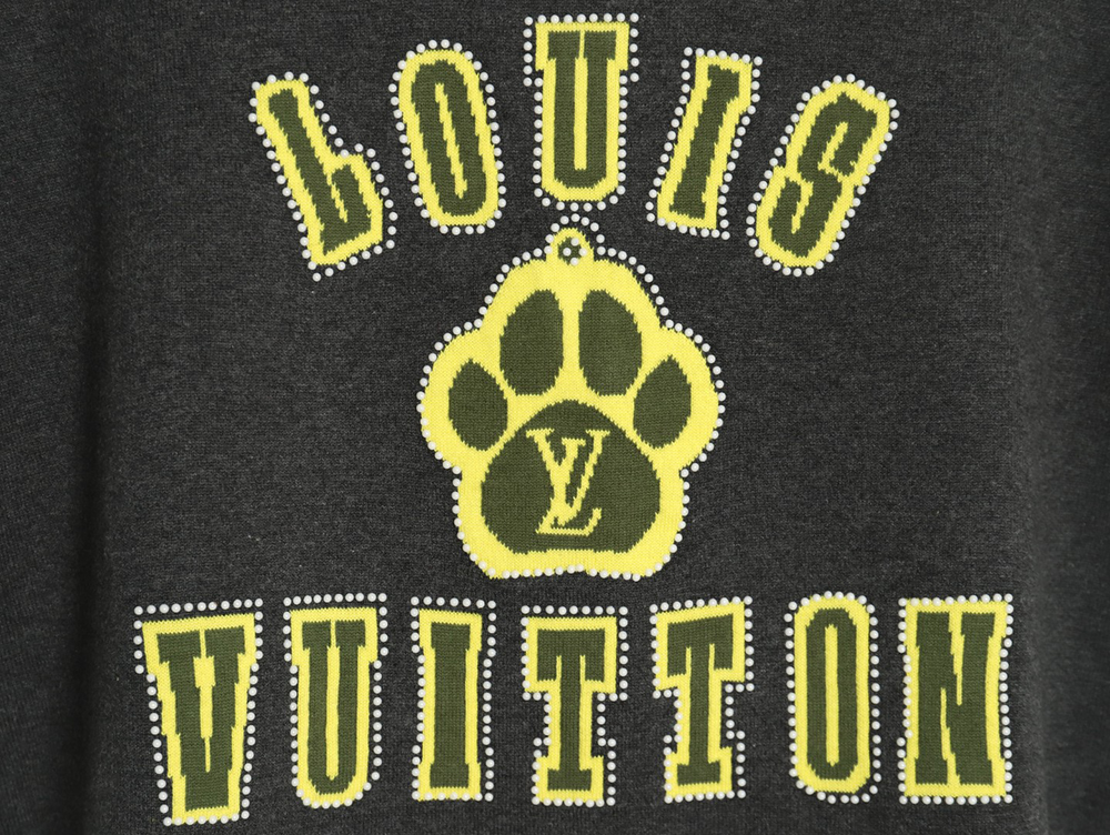 Louis Vuitton yellow knitted short-sleeved T-shirt