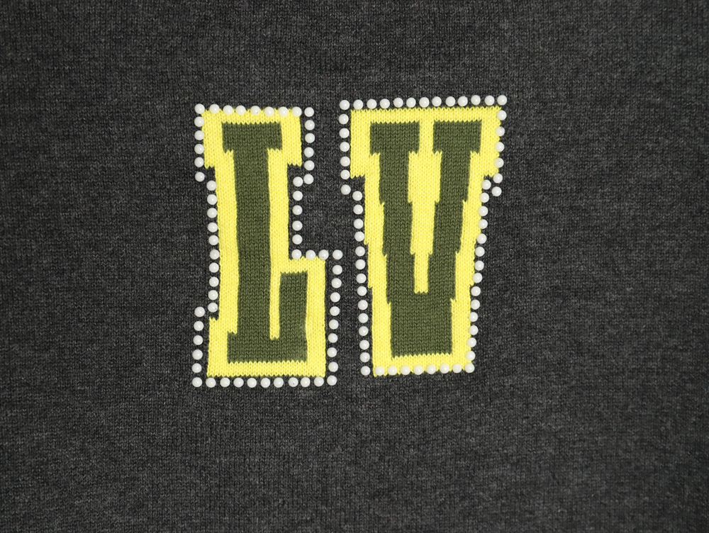 Louis Vuitton yellow knitted short-sleeved T-shirt