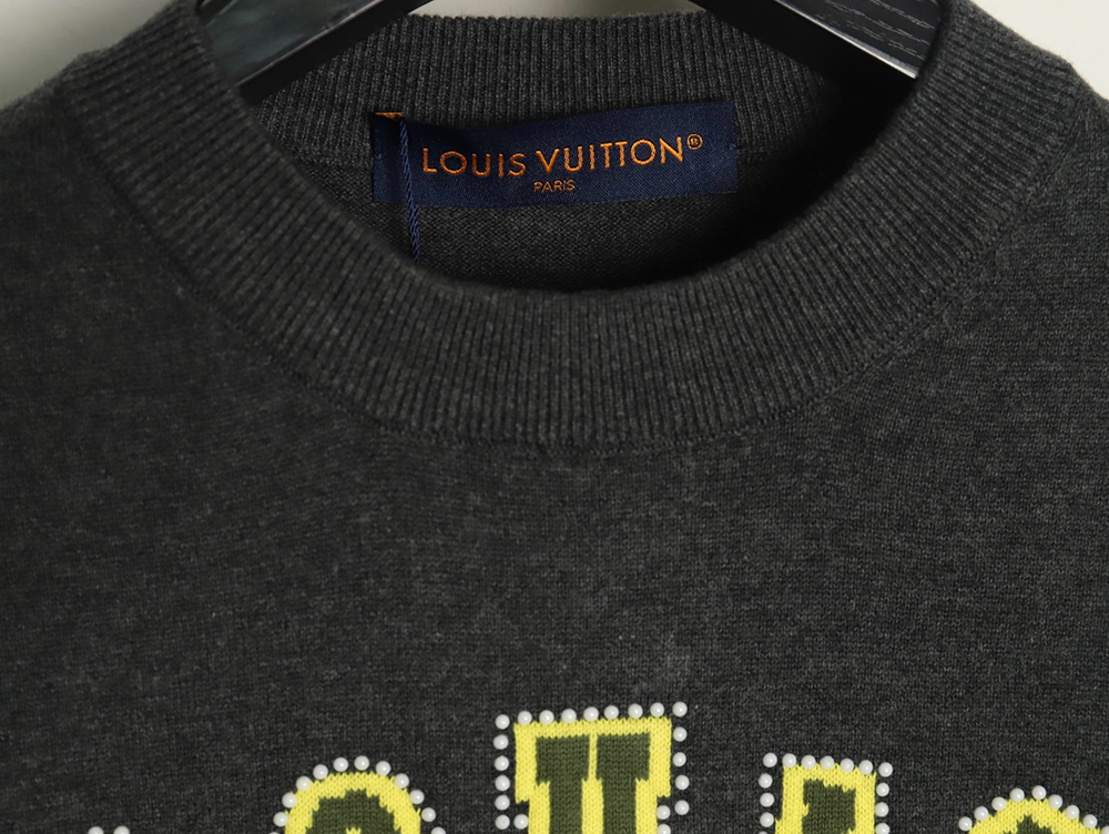 Louis Vuitton yellow knitted short-sleeved T-shirt