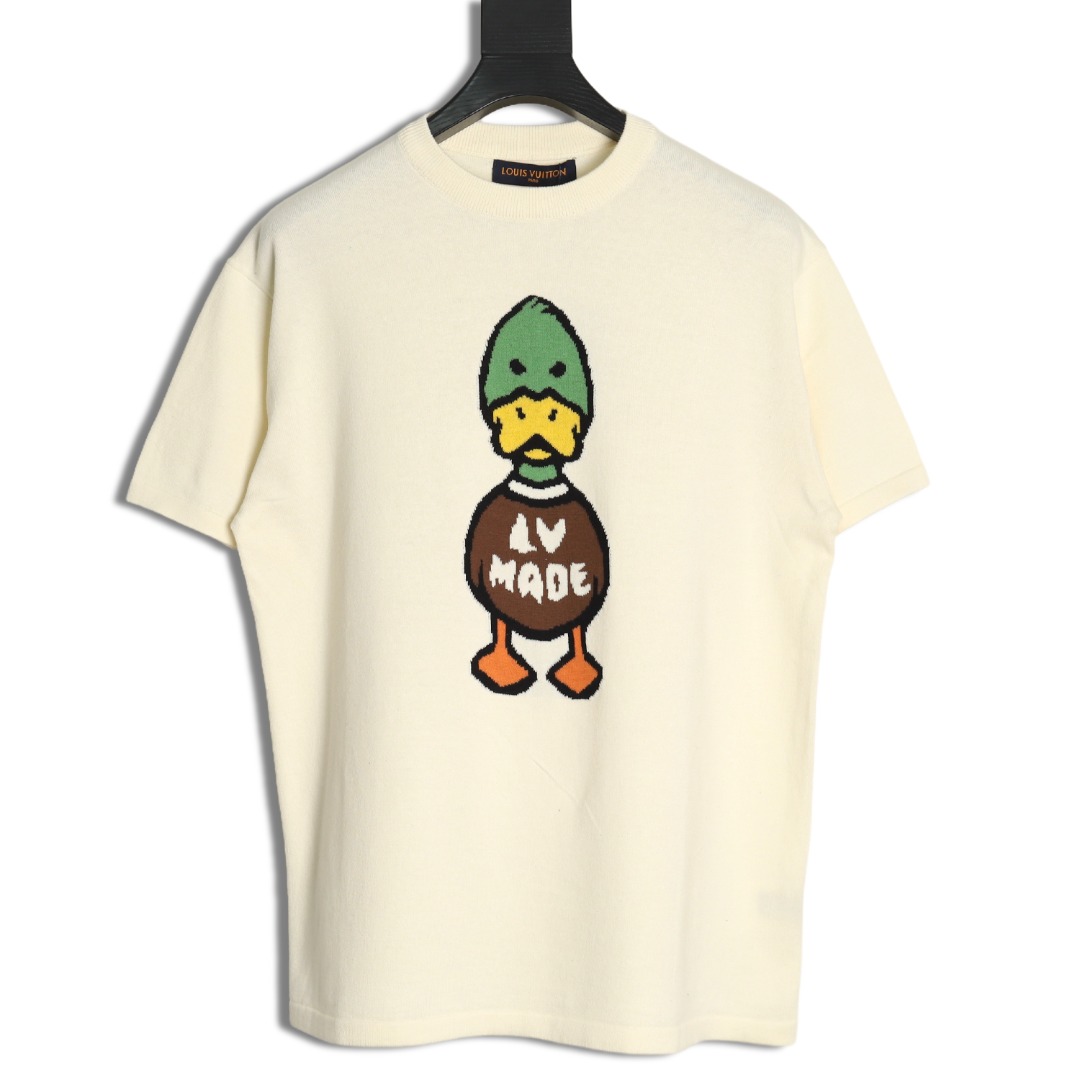 Louis Vuitton duck pattern wool short sleeves
