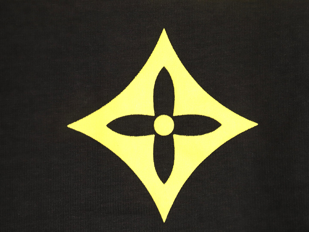 Louis Vuitton Chest Lettering Print Short Sleeve T-shirt TSK1