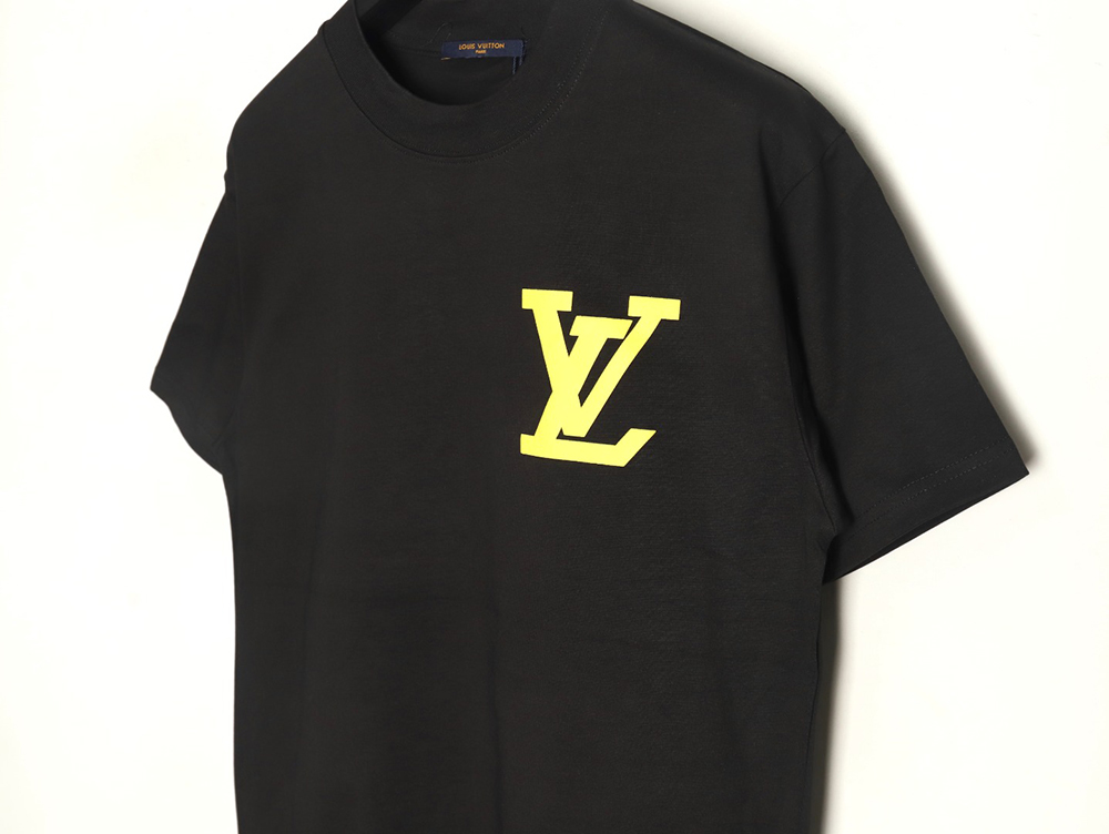 Louis Vuitton Chest Lettering Print Short Sleeve T-shirt TSK1
