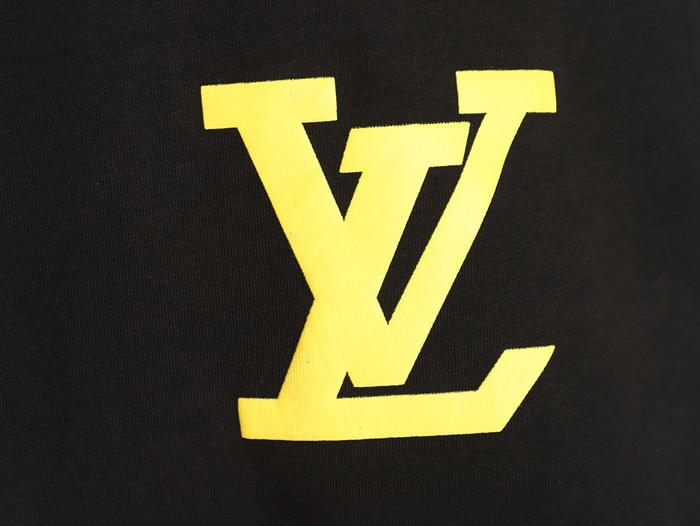Louis Vuitton Chest Lettering Print Short Sleeve T-shirt TSK1