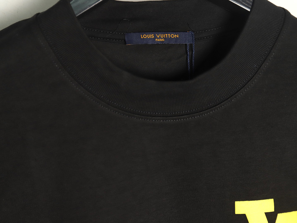 Louis Vuitton Chest Lettering Print Short Sleeve T-shirt TSK1