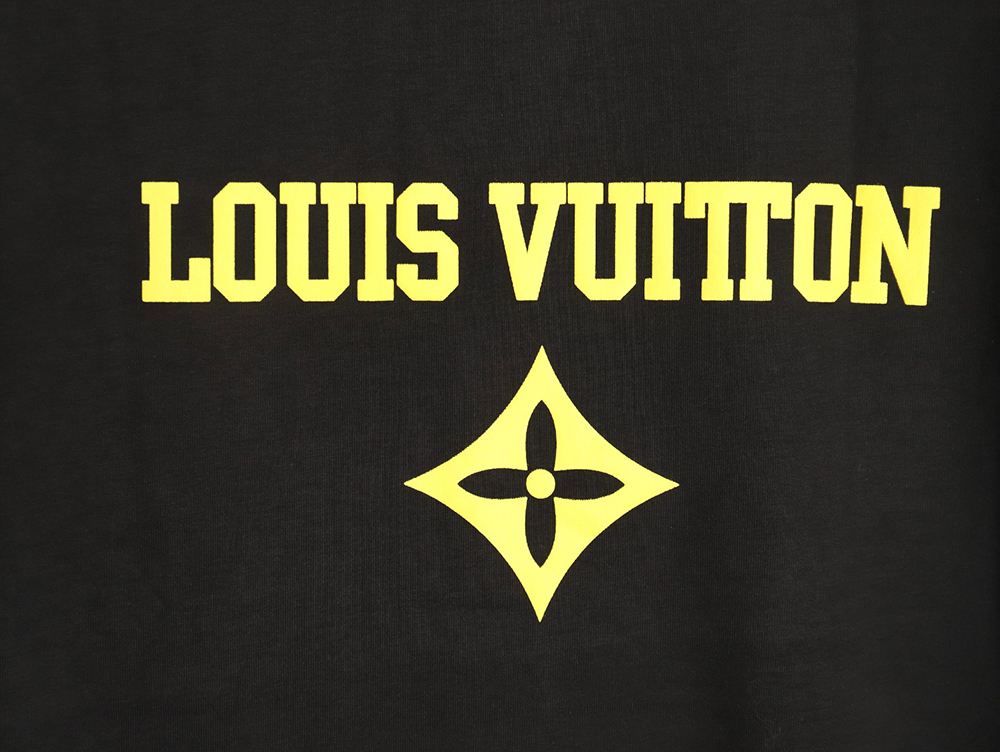 Louis Vuitton Chest Lettering Print Short Sleeve T-shirt TSK1