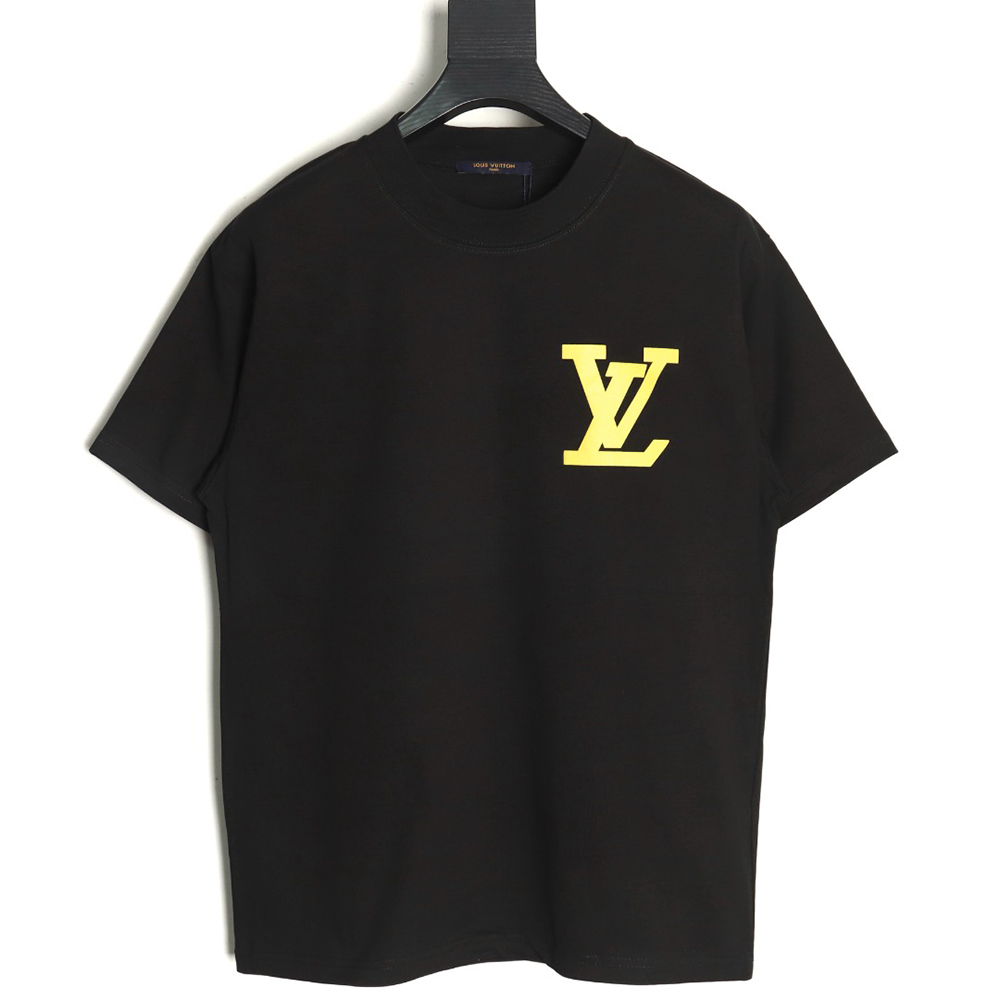 Louis Vuitton Chest Lettering Print Short Sleeve T-shirt TSK1