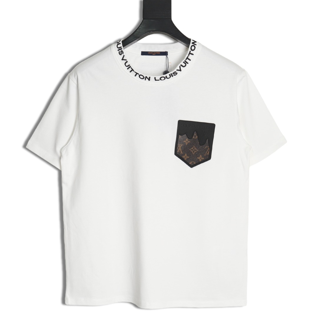 Louis Vuitton Embroidered Logo Short Sleeve T-Shirt