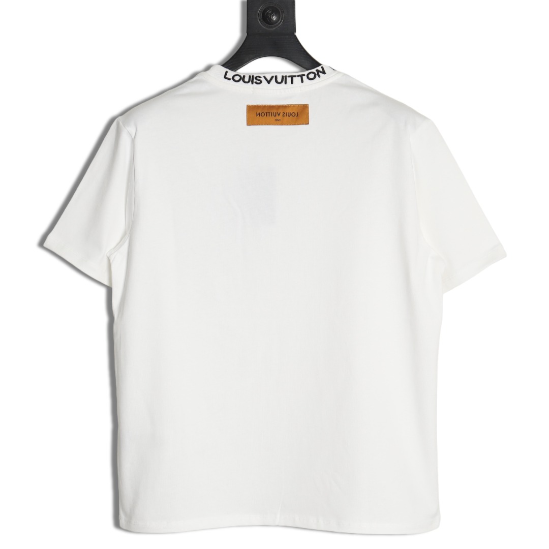 Louis Vuitton Embroidered Logo Short Sleeve T-Shirt