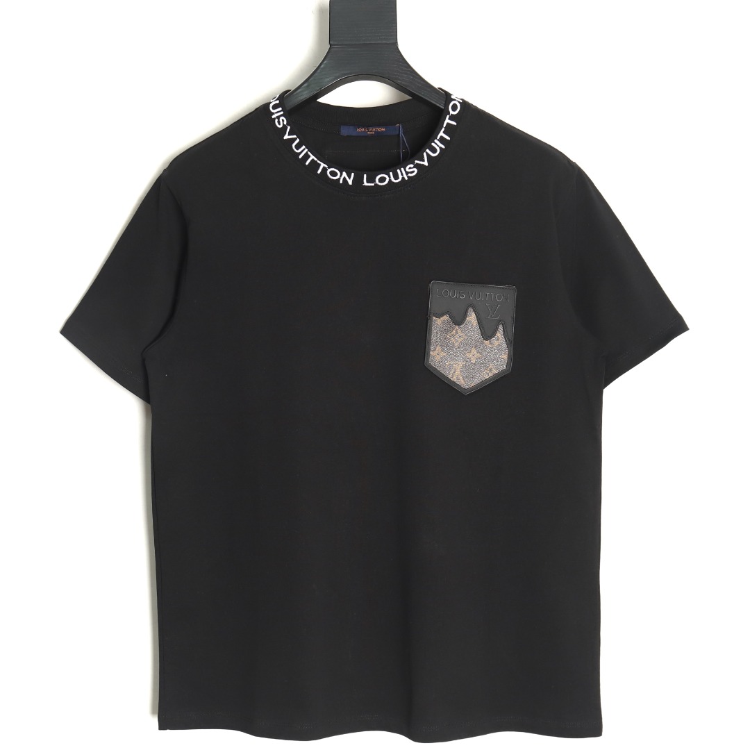 Louis Vuitton Embroidered Logo Short Sleeve T-Shirt TSK1